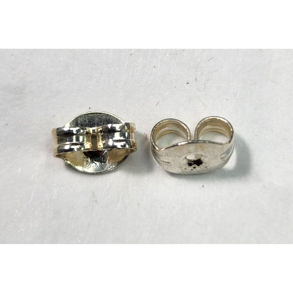 Sterling Silver Earring Butterfly Backs for Post Earrings (.925) Large.